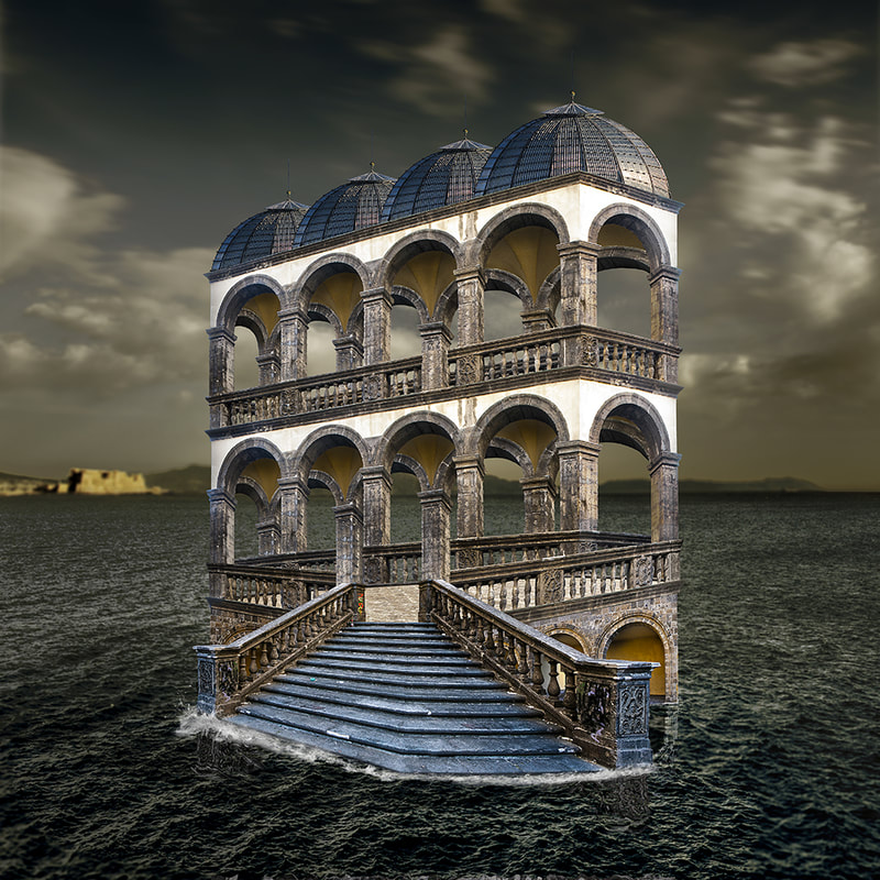 Belvedere che non c'è, ispirata a Belvedere di Escher